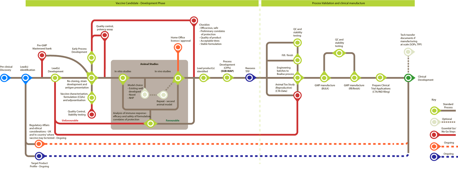 pre-clinical development routemap